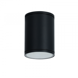 E27 PAR30  ROUND CEILING LUMINAIRE 230V AC SAND BLACK IP65 MAX.35W LG2302E27B