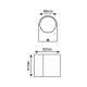 GU10 WALL LUMINAIRE 230V AC SAND BLACK IP65 MAX.35W LG2201GU10B GU10 WALL LUMINAIRE 230V AC SAND BLACK IP65 MAX.35W LG2201GU10B
