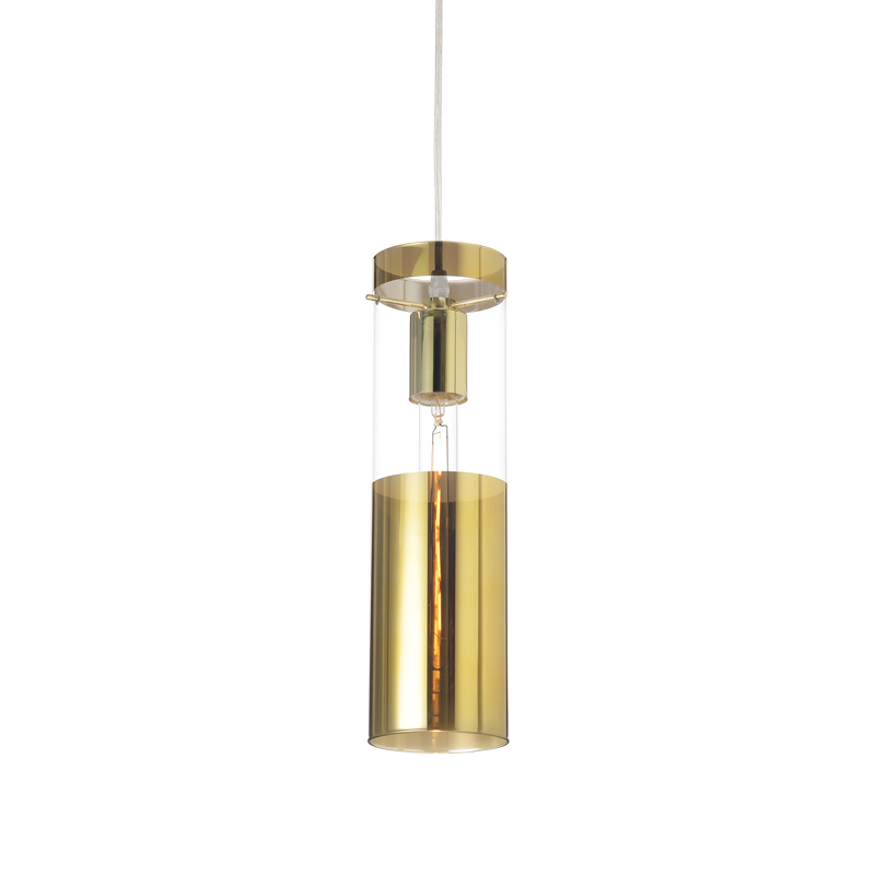 ^ NETTO PENDANT L/F 1XE27 BRASS GLASS+METAL Φ10ΧΗ120CM V371971PPB