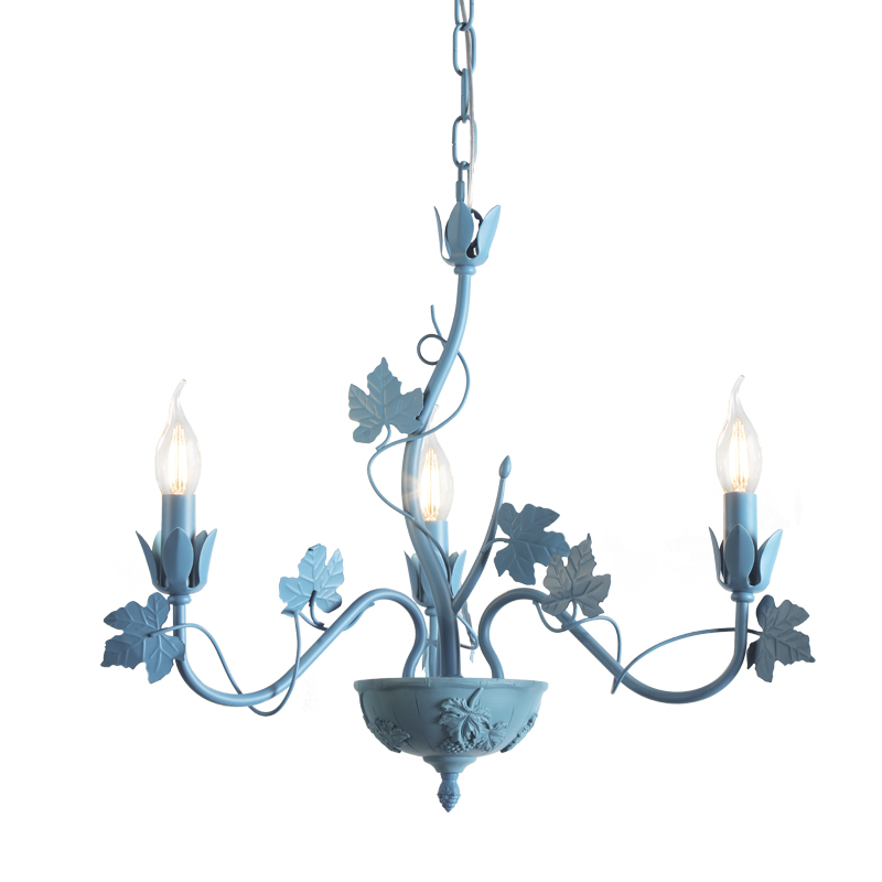 ^ NETTO PENDANT 3ΧΕ14 METAL LIGHT BLUE Φ58ΧΗ94CM EG170603PB