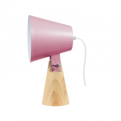 ^ NETTO TABLE LIGHTING 1ΧΕ14 WOOD+PAL PINK METAL 15Χ15ΧΗ29,5CM TF177491TPP ^ NETTO TABLE LIGHTING 1ΧΕ14 WOOD+PAL PINK METAL 15Χ15ΧΗ29,5CM TF177491TPP