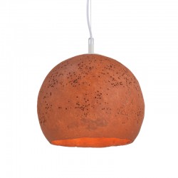 ^ NETTO PENDANT LUMINAIRE 1XE27 MAROON CLAY Φ25ΧΗ120CM V372251PRD