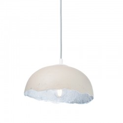 ^ NETTO PENDANT LUMINAIRE 1XE27 WHITE/SILVER CLAY Φ25ΧΗ120CM V3729251PWS