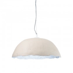 ^ NETTO PENDANT LUMINAIRE 1XE27 WHITE/SILVER CLAY Φ45ΧΗ120CM V3729451PWS