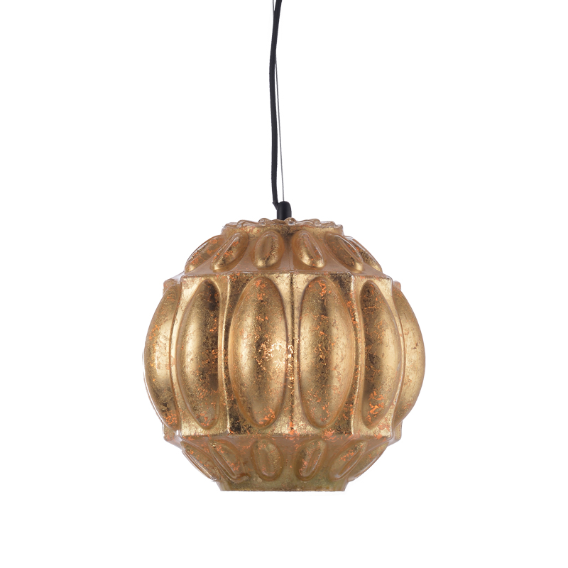 ^ NETTO PENDANT 1ΧΕ27 GLASS GOLDEN LEAVES Φ25ΧΗ120CM GN271PGF