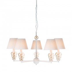 ^ NETTO PENTAND 5ΧΕ14 METAL WHITE+AMBER GLASS+SHADE Φ74ΧΗ90 EG168455PWA ^ NETTO PENTAND 5ΧΕ14 METAL WHITE+AMBER GLASS+SHADE Φ74ΧΗ90 EG168455PWA