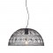 ^ NETTO PENDANT LUMINAIRE 1ΧΕ27 BLACK FABRIC & METAL Φ40ΧΗ120CM GN799401PB