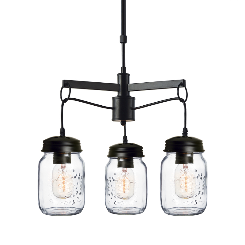 ^ NETTO PENDANT 3ΧΕ27 METAL BLACK+GLASS Φ45ΧΗ95CM EG166603P
