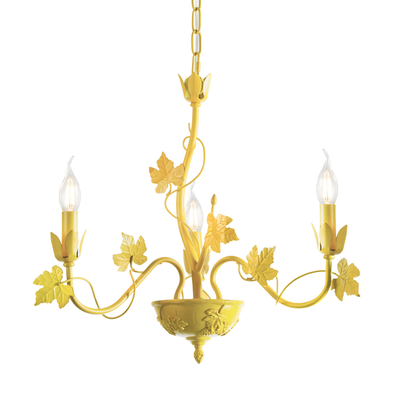 ^ NETTO PENDANT 3ΧΕ14 METAL YELLOW Φ58ΧΗ94CM EG170603PY