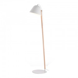 ^ NETTO FLOOR LUMINAIRE 1ΧΕ27 WOOD+METALLIC WHITE 33Χ35,6ΧΗ136CM GN461FWW