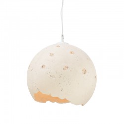 ^ NETTO PENDANT LUMINAIRE 1XE27 WHITE CLAY Φ35ΧΗ120CM V372261PWH