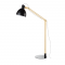 NETTO FLOOR LIGHTING 1ΧΕ27 WOOD+BLACK METAL 65Χ30ΧΗ130CM TF170911FB