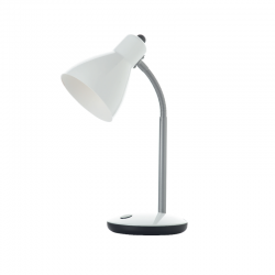NETTO METALLIC WHITE DESK LAMP LED 6W 400LM 4000K +SWITCH ON-OFF 1188LED640W