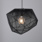 NETTO PENDANT LIGHTING 1ΧE27 BLACK FABRIC+ METAL D42XH120CM MARS EF07P142BK