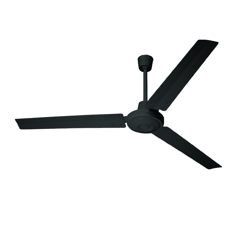 INDUSTRIAL CEILING FAN, BLACK WITH 3 BLACK BLADES, DIAM140, AC 60W FANOUBL10