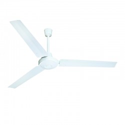 INDUSTRIAL CEILING FAN, WHITE WITH 3 WHITE BLADES, DIAM140, AC 60W FANOUWH10