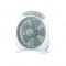 FLOOR SQUARE BOX FAN, WHITE-GREY WITH 5 GREY BLADES, DIAM30, AC 40W FANFPG60