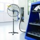 INDUSTRIAL STAND FAN, METALLIC, BLACK WITH 2 BLACK BLADES, DIAM65, AC 150W FANSPPB80