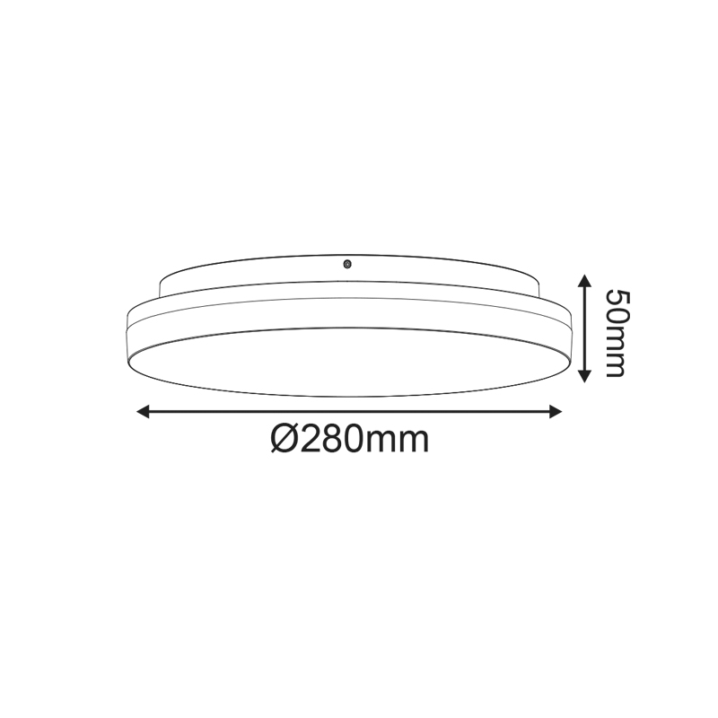 WHITE ROUND LED CEIL. LUMINAIRE 24W 2400lm CCT(3000/4000/6500K) Φ280mm 120° 230V IP54 Ra80 PLAFE24CCTR WHITE ROUND LED CEIL. LUMINAIRE 24W 2400lm CCT(3000/4000/6500K) Φ280mm 120° 230V IP54 Ra80 PLAFE24CCTR