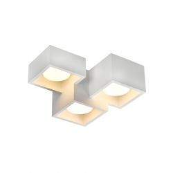 GYPSUM 3 SQUARE CEILING LIGHT NATURAL 215*165*110 GENI 3*GX53 G96023 GYPSUM 3 SQUARE CEILING LIGHT NATURAL 215*165*110 GENI 3*GX53 G96023