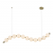 "PENDANT LAMP LED 16W 1200LM 3000K IP20 GOLD ALUMINIOUM + ACRYLIC " HM238LEDP11