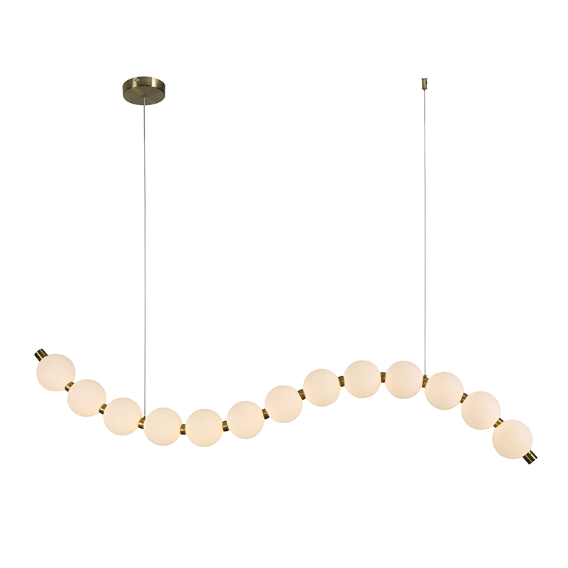 "PENDANT LAMP LED 20W 1500LM 3000K IP20 GOLD ALUMINIOUM + ACRYLIC " HM238LEDP13