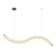 "PENDANT LAMP LED 20W 1500LM 3000K IP20 GOLD ALUMINIOUM + ACRYLIC " HM238LEDP13