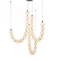"PENDANT LAMP LED 54W 4000LM 3000K IP20 GOLD ALUMINIOUM + ACRYLIC " HM238LEDP36