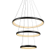 "PENDANT LUMINAIRE LED 60W 4800LM CCT IP20 BLACK METAL + ACRYLIC " HM23LEDP3BKCCT
