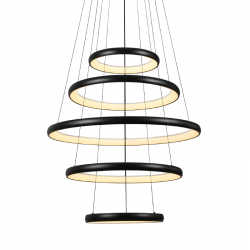 "PENDANT LUMINAIRE LED 80W 6400LM CCT IP20 BLACK METAL+ ACRYLIC " HM23LEDP5BKCCT "PENDANT LUMINAIRE LED 80W 6400LM CCT IP20 BLACK METAL+ ACRYLIC " HM23LEDP5BKCCT