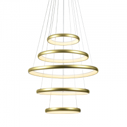 "PENDANT LUMINAIRE LED 80W 6400LM CCT IP20 GOLD METAL+ ACRYLIC " HM23LEDP5GDCCT "PENDANT LUMINAIRE LED 80W 6400LM CCT IP20 GOLD METAL+ ACRYLIC " HM23LEDP5GDCCT