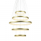 "PENDANT LUMINAIRE LED 80W 6400LM CCT IP20 GOLD METAL+ ACRYLIC " HM23LEDP5GDCCT