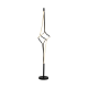 FLOOR LUMINAIRE LED 48W 3800LM CCT IP20 BLACK ALUMINIUM + ACRYLIC " HM607LEDFBKCCT