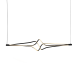 "PENDANT LAMP LED 48W 3800LM CCT IP20 BLACK ALUMINIUM + ACRYLIC " HM607LEDPBKCCT