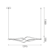 "PENDANT LAMP LED 48W 3800LM CCT IP20 BLACK ALUMINIUM + ACRYLIC " HM607LEDPBKCCT