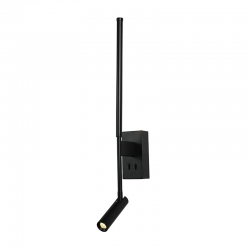 "WALL LAMP LED 5W + COB 3W 700LM 3000K IP20 BLACK ALUMINIUM + ACRYLIC " HM616LEDWBK "WALL LAMP LED 5W + COB 3W 700LM 3000K IP20 BLACK ALUMINIUM + ACRYLIC " HM616LEDWBK