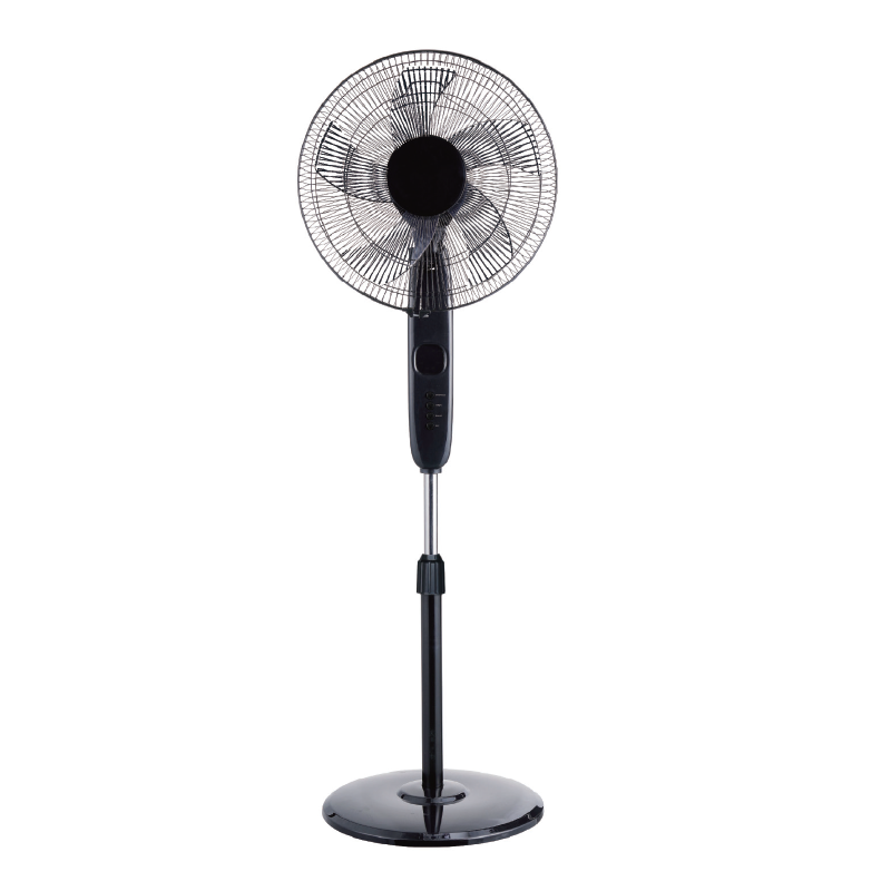 STAND FAN, BLACK WITH 5 TRANSPARENT BLADES, REMOTE CONTROL, TIMER, DIAM45, AC 55W FANSFPB10R