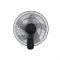 WALL FAN, BLACK WITH 5 TRANSPARENT BLADES, REMOTE CONTROL, TIMER, DIAM45, AC 50W FANWFPB20R