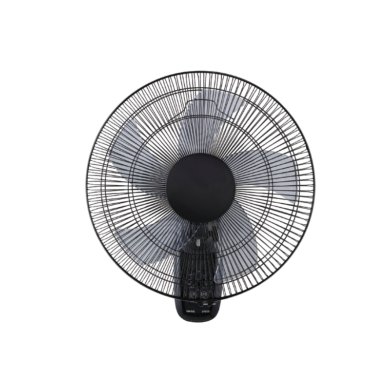 WALL FAN, BLACK WITH 5 TRANSPARENT BLADES, REMOTE CONTROL, TIMER, DIAM45, AC 50W FANWFPB20R