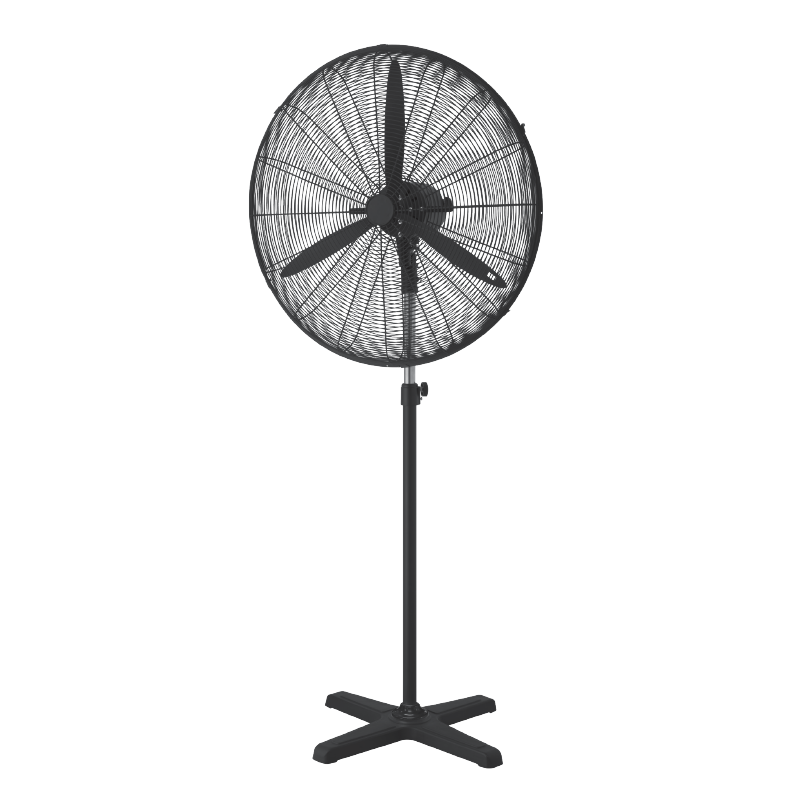 INDUSTRIAL STAND FAN, ALUMINUM, BLACK WITH 2 BLACK BLADES, DIAM65, AC 160W FANSPFLB30R