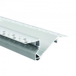 SLID TRIMLESS WHITE ALUMINUM PROFILE WITH OPAL PC DIFFUSER 2m/pc P136U