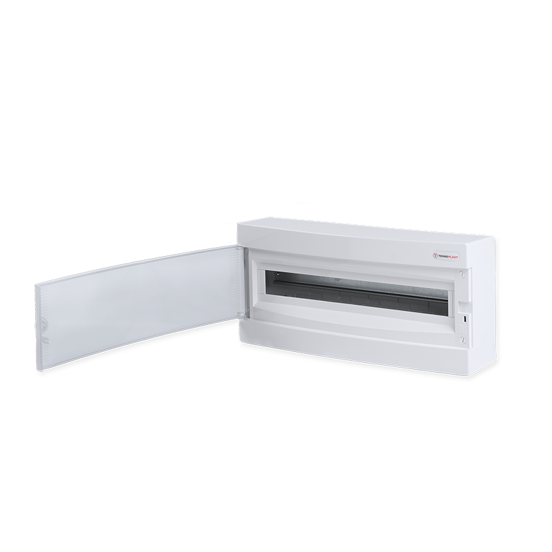 SURFACE MOUNTING ENCLOSURE 24 MODULES WHITE DOOR 1 ROW IP40 282N1X24CW