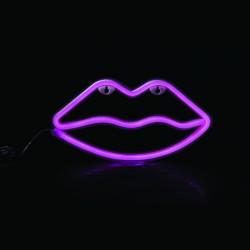 LIPS, 50 NEON LED BATERRY (3xΑΑ)/USB, PINK, IP20, 15 2.3 36 F04507329