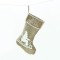 XMAS STOCKING DARK BEIGE DECORATIVE (SLEIGH) 26 47cm X071175