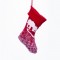XMAS STOCKING RED COLOR DECORATIVE (HOUSE) 20 46cm X071277