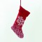 XMAS STOCKING RED COLOR DECORATIVE (SNOWFLAKE) 20 46cm X071279