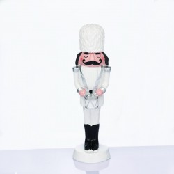 NUTCRACKER SOLDIER WITH DRUM WHITE 23cm X1525409