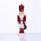 NUTCRACKER RESIN SOLDIER WITH MISTLETOE  RED 35cm X1535208