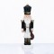 NUTCRACKER RESIN SOLDIER WITH MISTLETOE BLACK 35cm X1535308