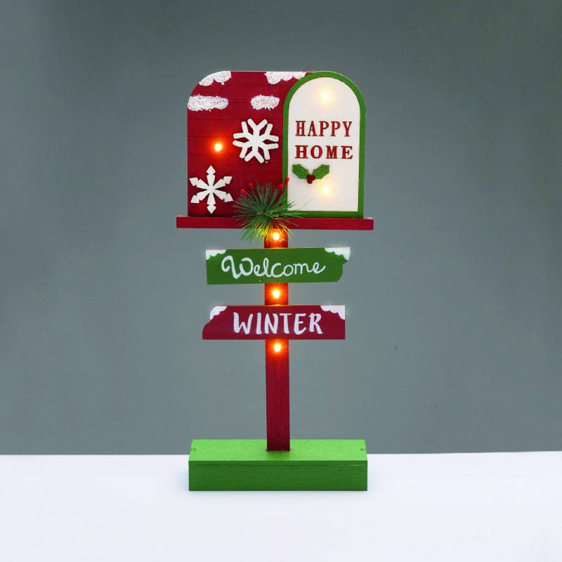 WOODEN XMAS SIGN WELCOME WINTER 6 LED WW DECORATIVE BATT 2XAAA IP20 18x6x39.5cm X156105 WOODEN XMAS SIGN WELCOME WINTER 6 LED WW DECORATIVE BATT 2XAAA IP20 18x6x39.5cm X156105